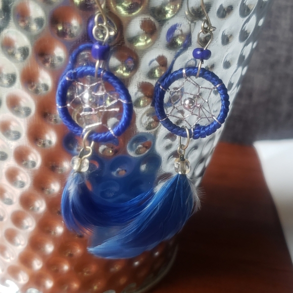 Handmade | Native American Dream Catcher Earrings - Picture 3 of 8